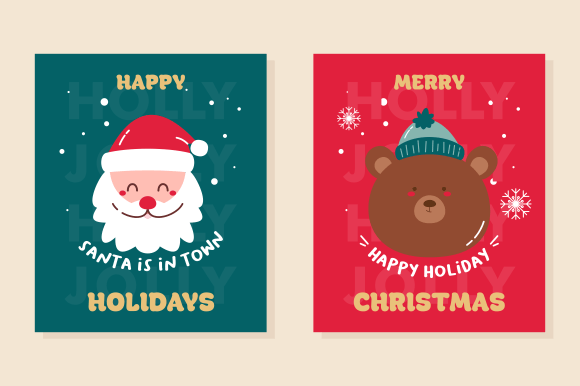 Christmas and Happy New Year Cards Set: A Designer’s Review for Real Projects