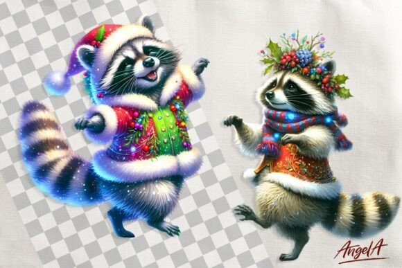 Christmas Clipart, Cute Raccoon Clipart: A Crafter’s Review