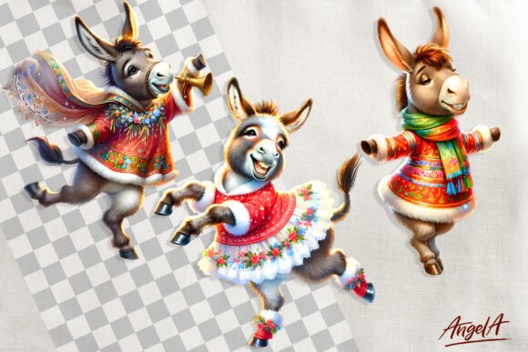 Christmas Clipart, Funny Donkey Clipart: A Crafter’s Review