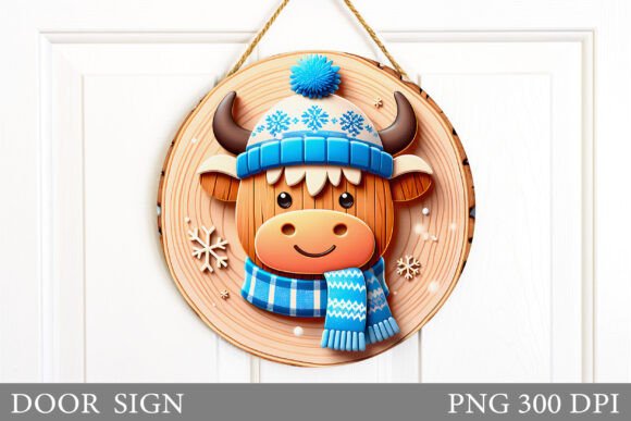 Christmas Cow Door Sign Sublimation Review