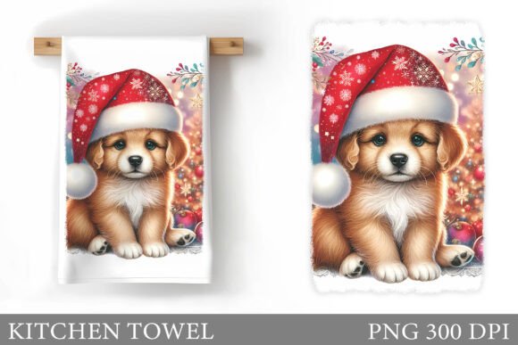 Christmas Dog Kitchen Towel Sublimation: A Crafter’s Review of This Festive Illustrations Asset