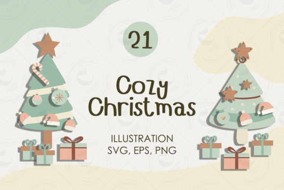Christmas Elements Pack Soft Pastel Illustrations Review