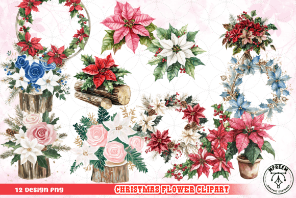 Christmas Flower Clipart PNG: A Brand Designer’s Review for Seasonal Illustrations