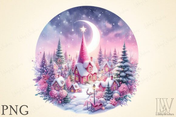 Christmas Gnome Houses PNG Review
