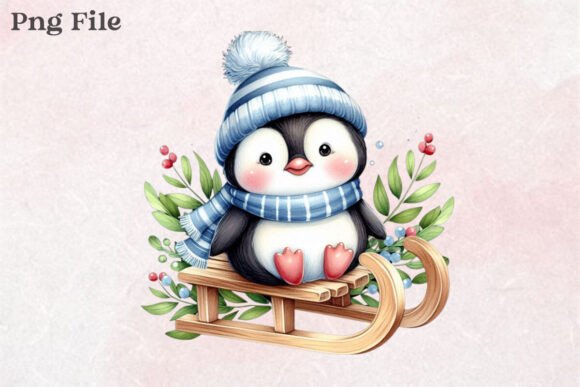 Christmas Penguin,Winter Penguin PNG: A Brand Designer’s Review for Illustrations