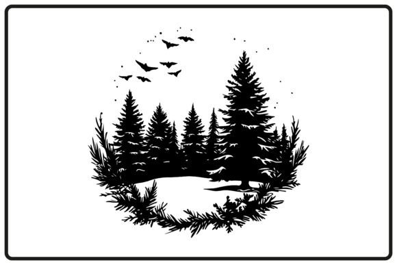 Christmas Round Dacor Nature Silhouette Review