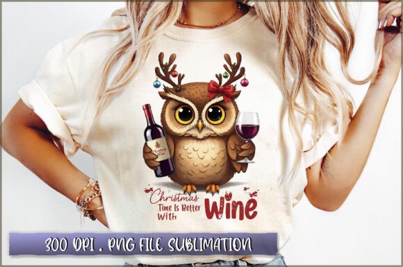 Christmas Time is Better with Wine PNG