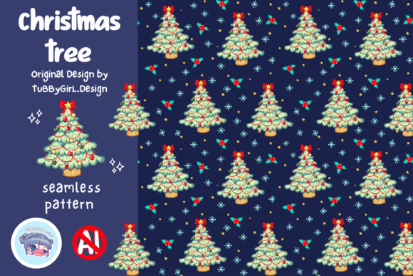 Christmas Tree Pattern Background: A Seller’s Review of This Illustrations Asset