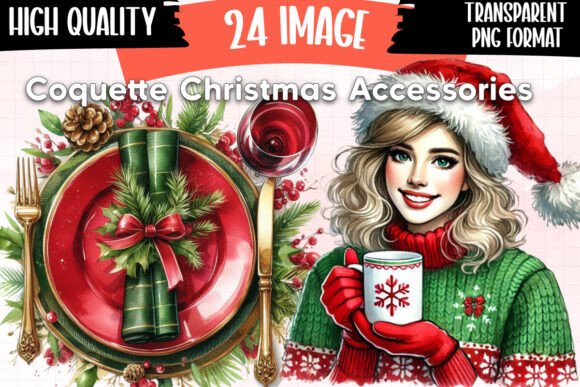 Coquette Christmas Accessories Clipart: A Publisher’s Review of Seasonal Illustrations