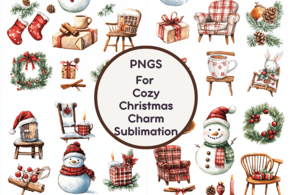 Cozy Christmas Charm Sublimation PNG Review for Crafters