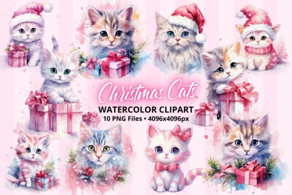 Cute Christmas Cats Kittens Pink X-mas Embroidery Review