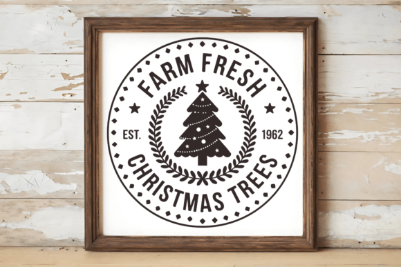 Farm Fresh Christmas Trees Est.1962, Svg Illustrations Review
