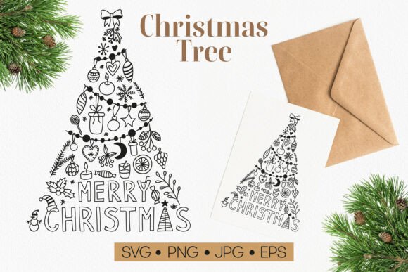 Merry Christmas Tree Svg Illustrations Review