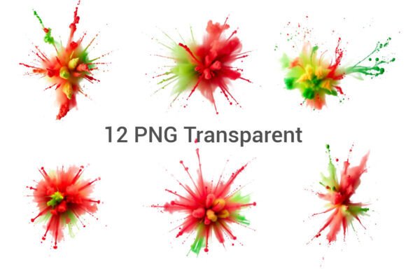Reviewing Christmas Colors Splash, Clipart for Embroidery