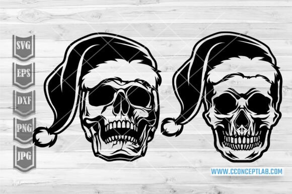 Skull with Christmas Hat Review: A Bold Illustrations Asset for Seasonal Sellers
